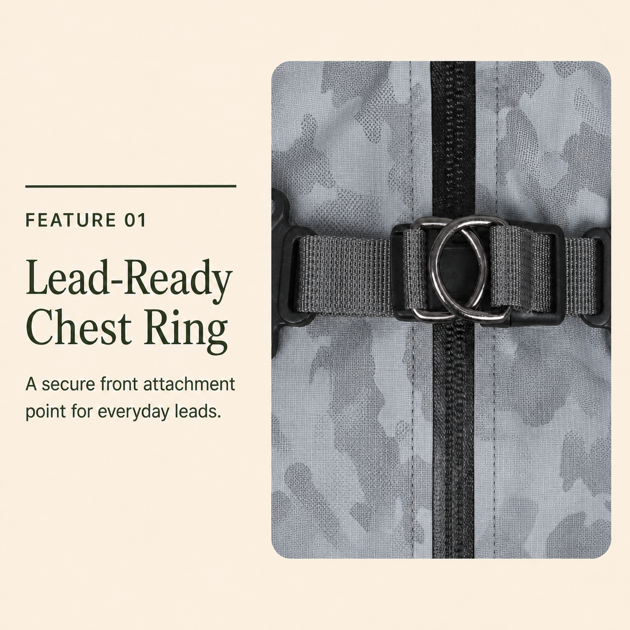HERDWILD Windproof Harness Jacket - Storm Grey