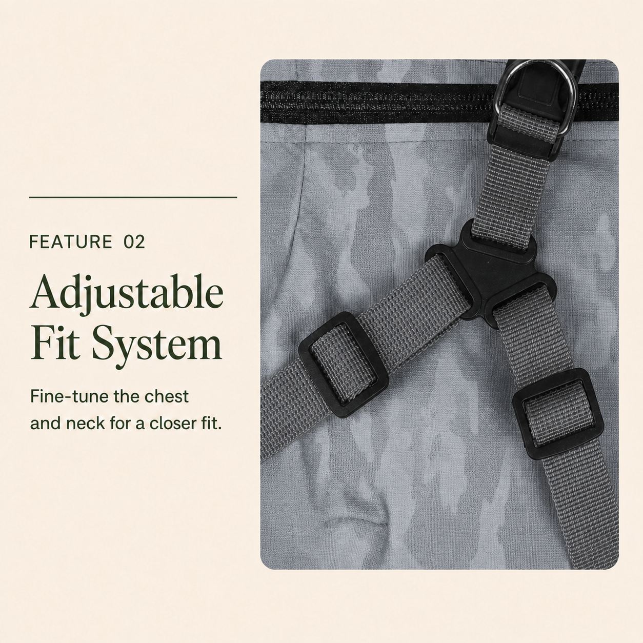 HERDWILD Windproof Harness Jacket - Storm Grey
