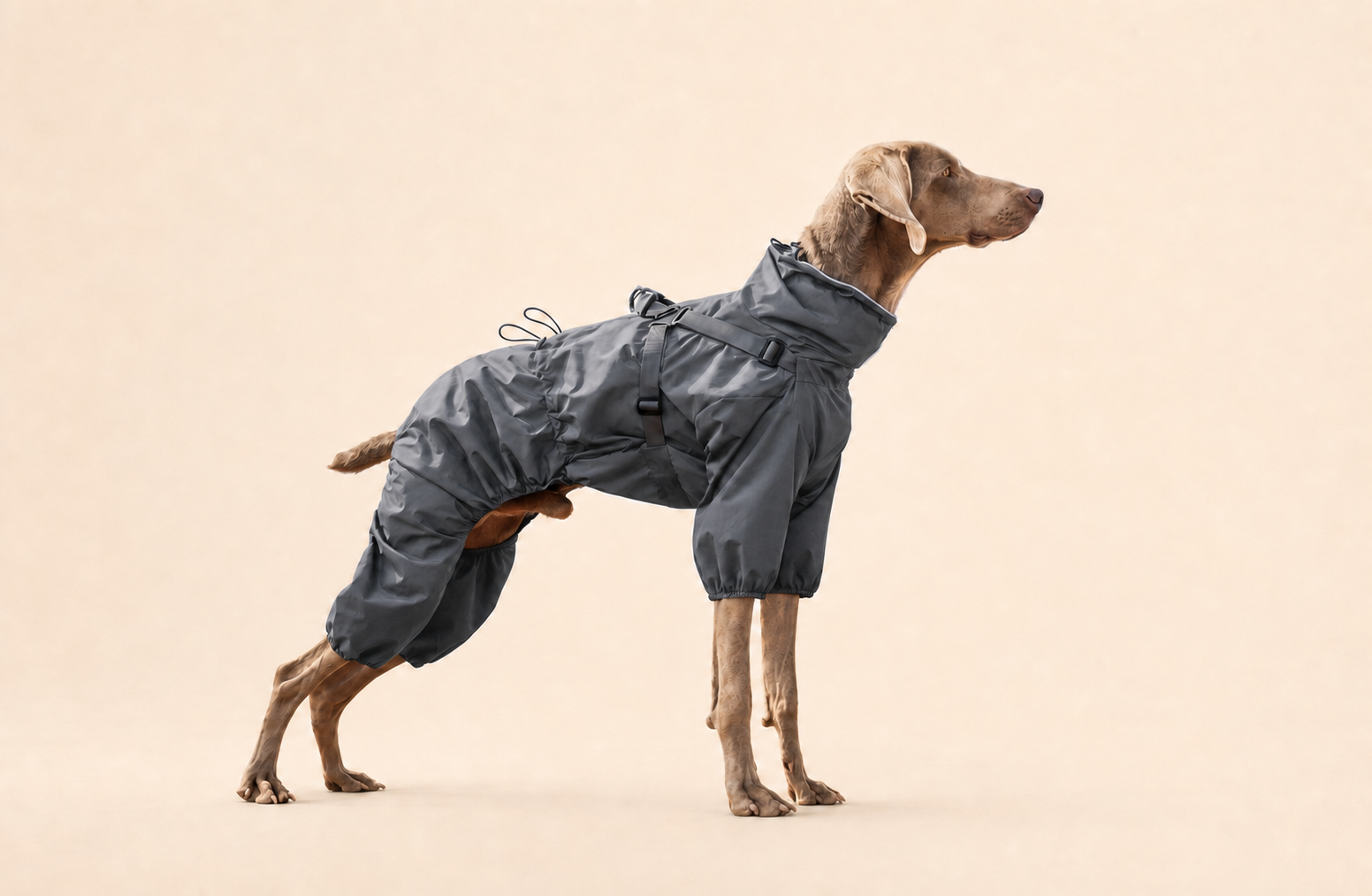 HERDWILD Four-Leg Raincoat - Storm Grey