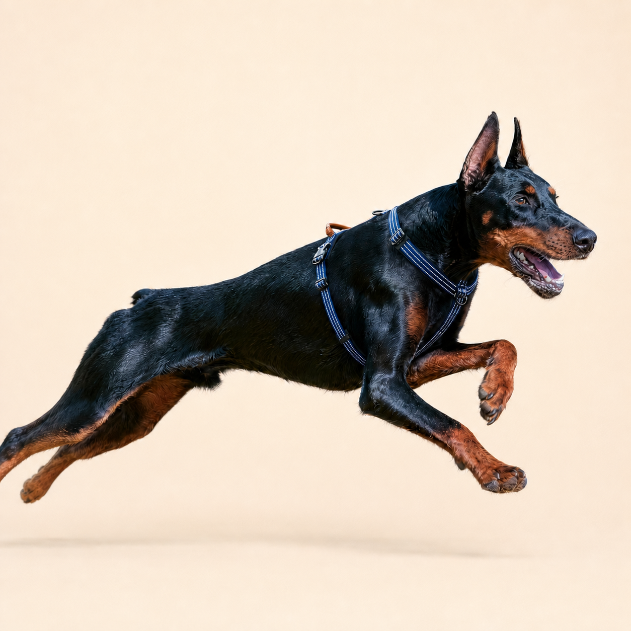HERDWILD Reflective Harness & Leash Set - Navy Blue