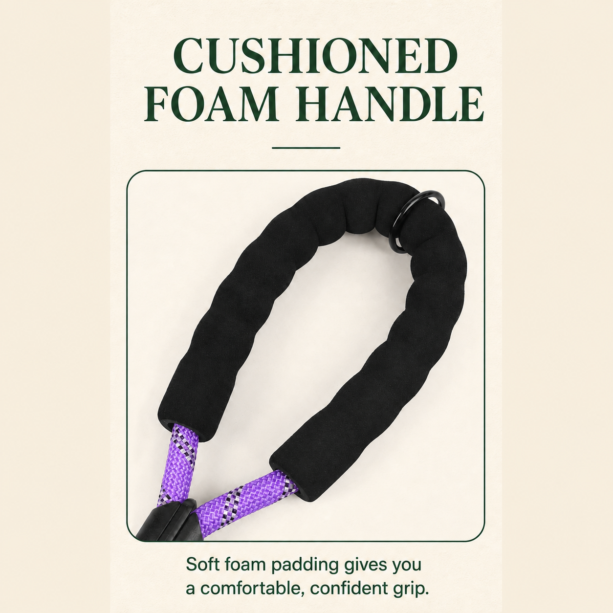 HERDWILD Reflective Rope Dog Leash - Violet Purple