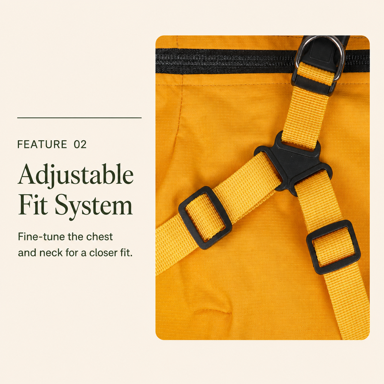 HERDWILD Windproof Harness Jacket - Orange Yellow