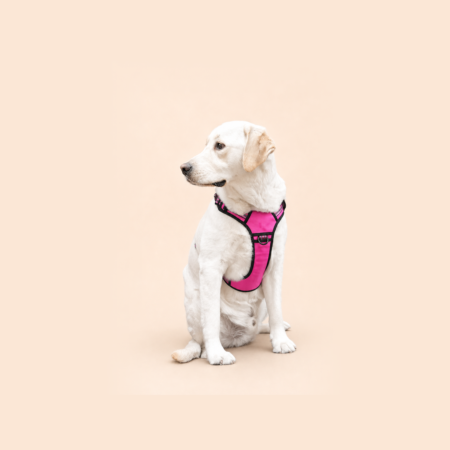 HERDWILD Reflective Dog Harness - Rose Pink