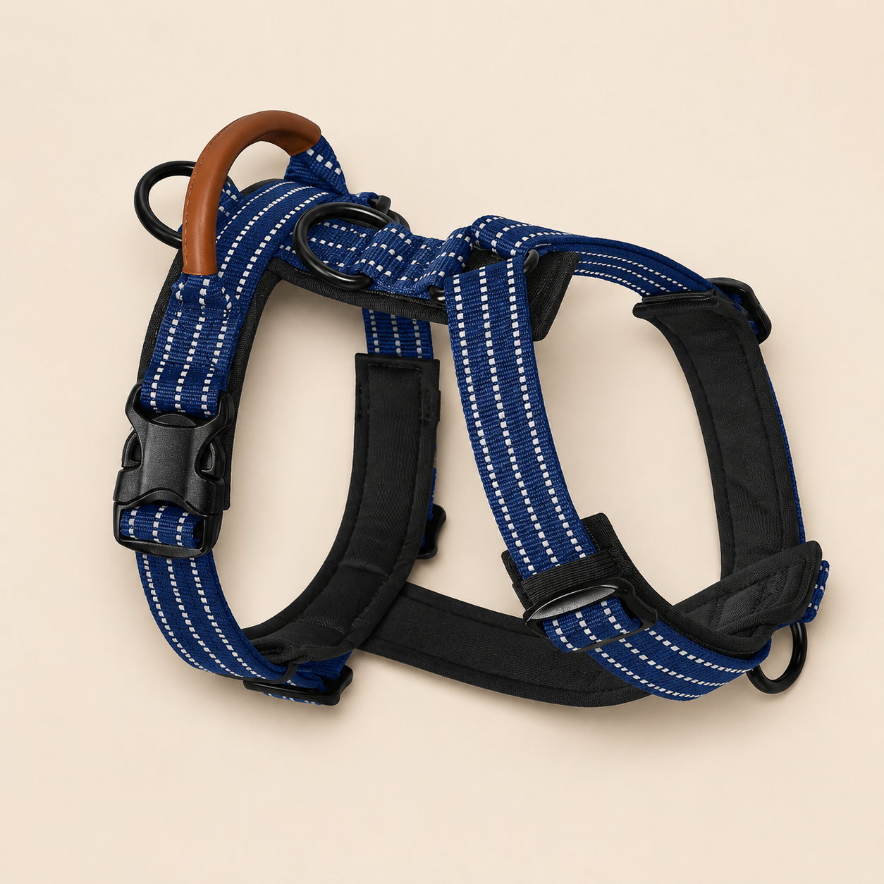 HERDWILD Reflective Dog Harness - Navy Blue