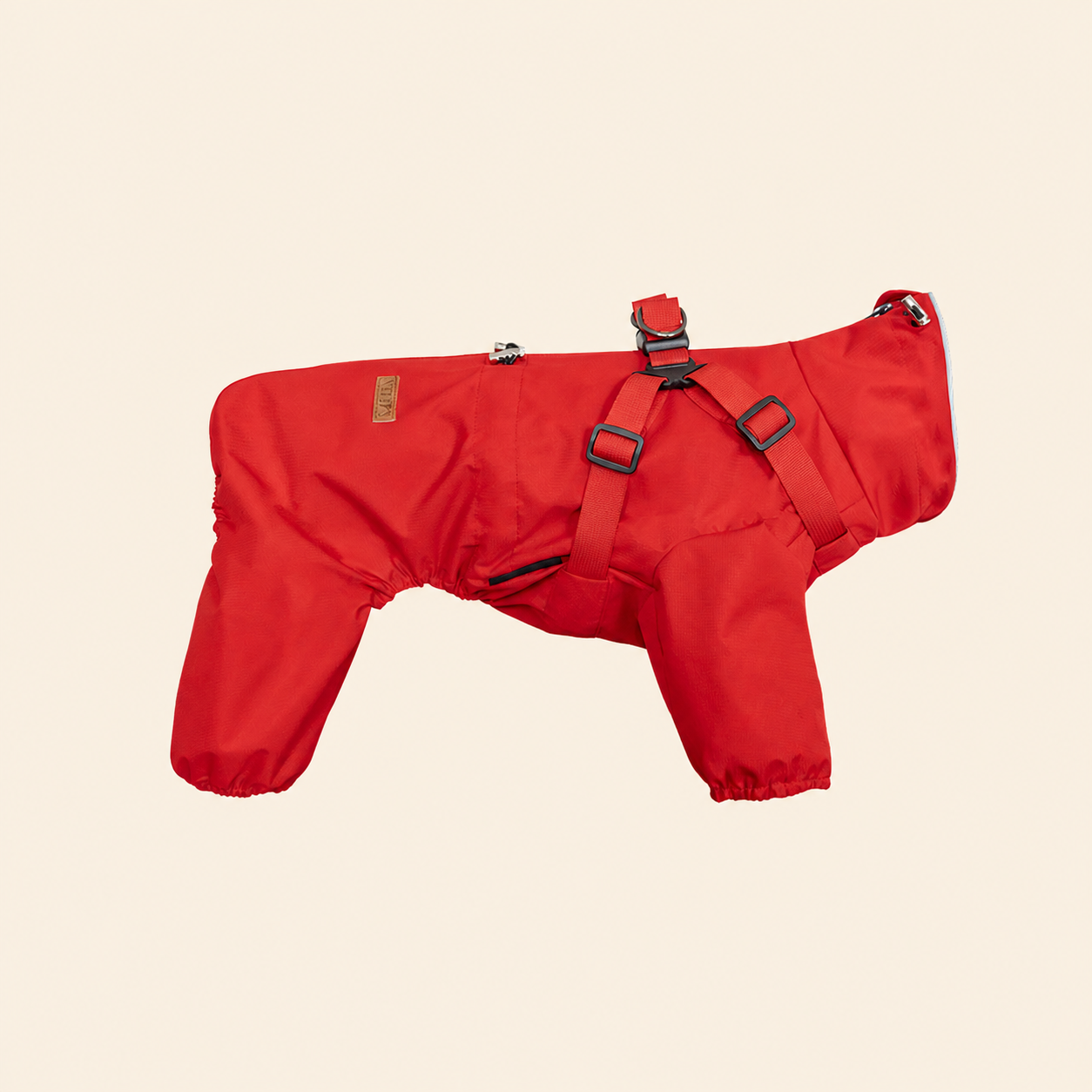 HERDWILD Four-Leg Raincoat - Signal Red