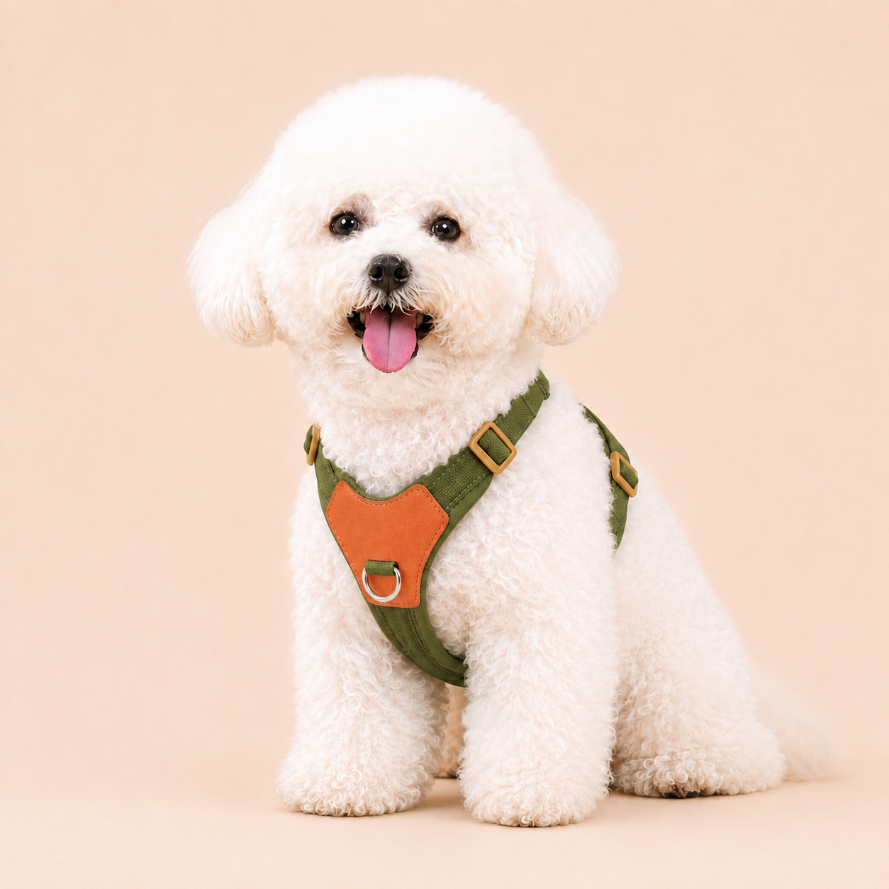 HERDWILD Breathable Dual-Clip Dog Harness - Olive Green