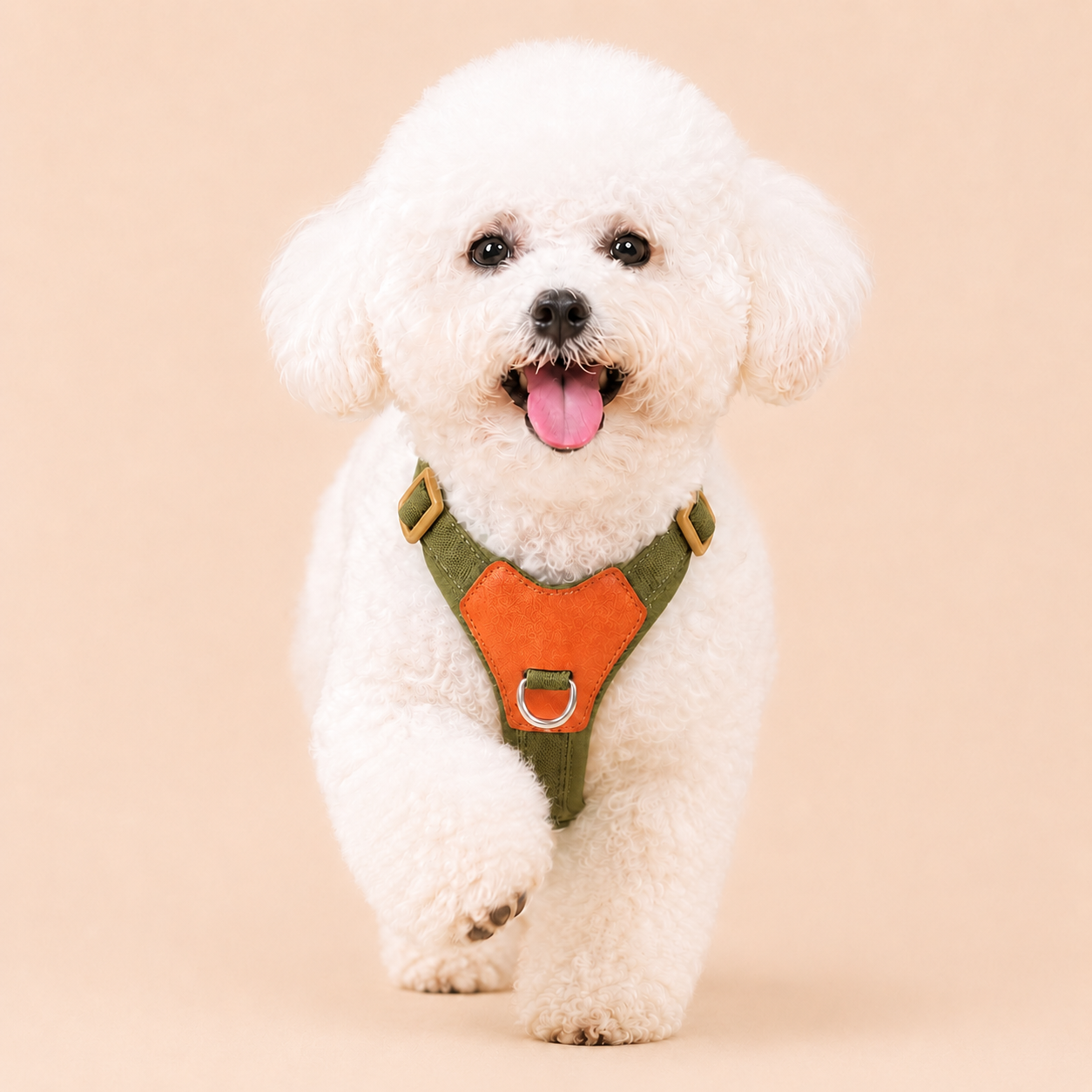 HERDWILD Breathable Dual-Clip Dog Harness - Olive Green