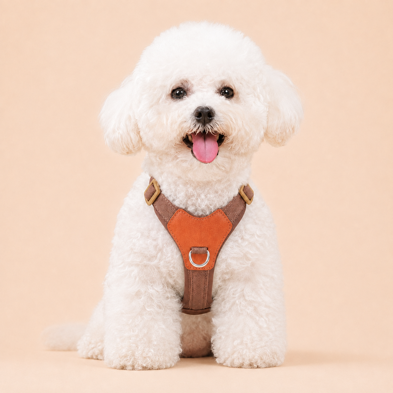 HERDWILD Breathable Dual-Clip Dog Harness - Chestnut Brown