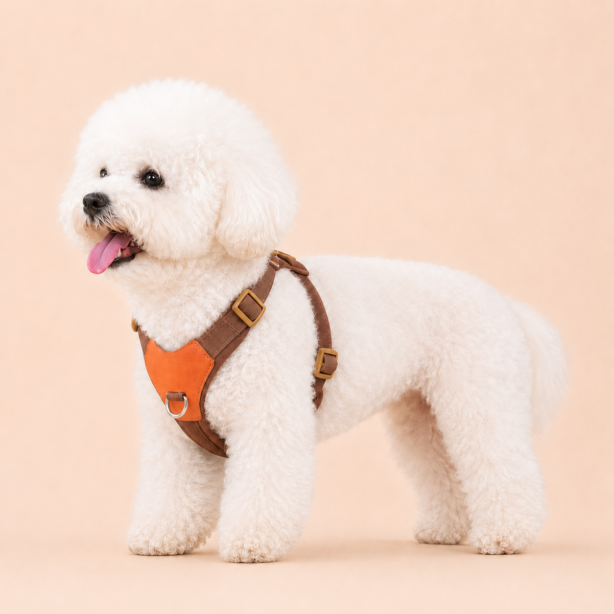 HERDWILD Breathable Dual-Clip Dog Harness - Chestnut Brown