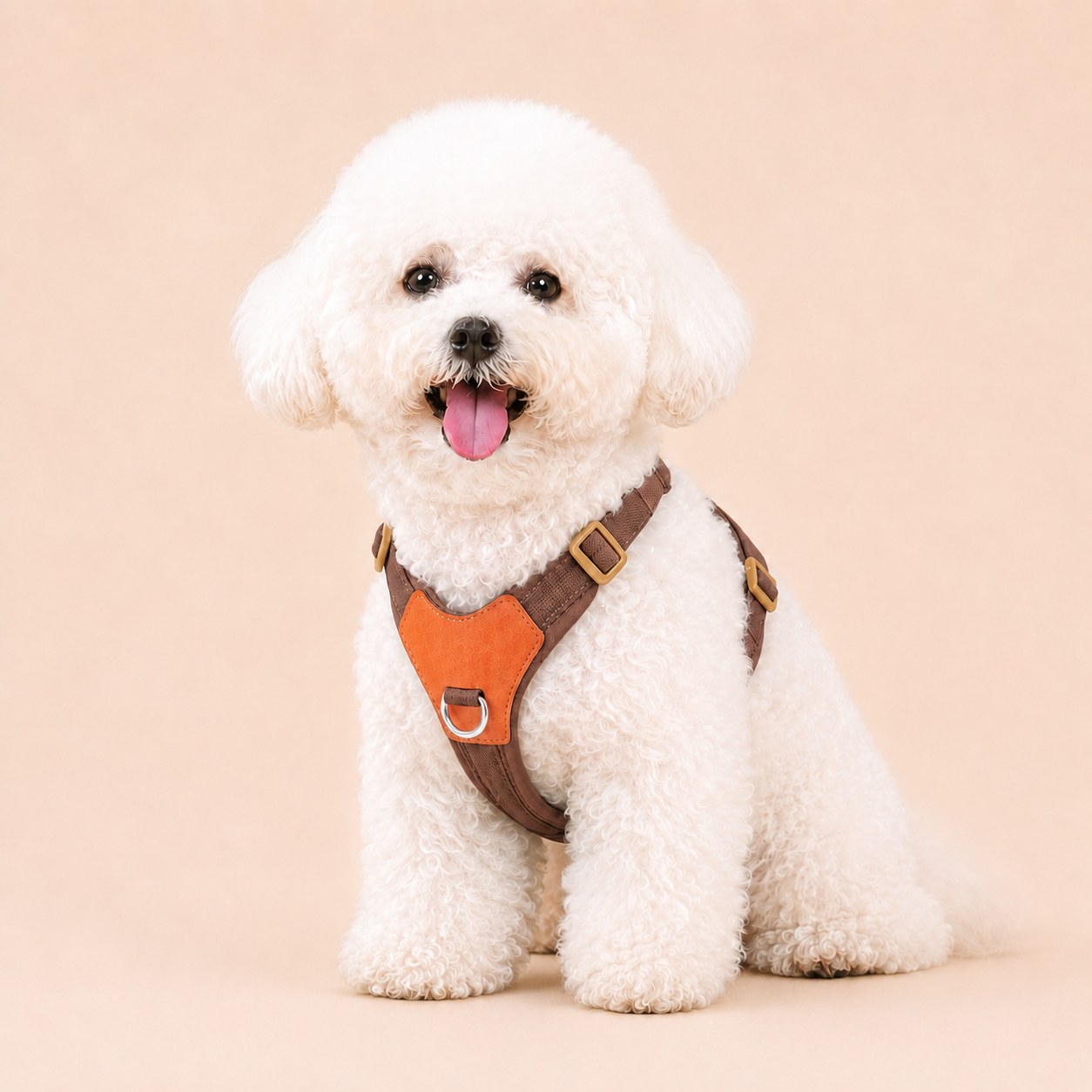 HERDWILD Breathable Dual-Clip Dog Harness - Chestnut Brown