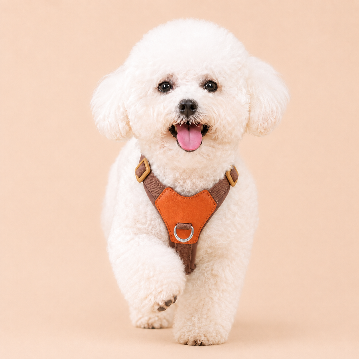 HERDWILD Breathable Dual-Clip Dog Harness - Chestnut Brown
