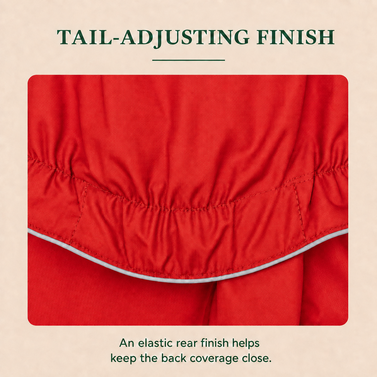 HERDWILD Four-Leg Raincoat - Signal Red