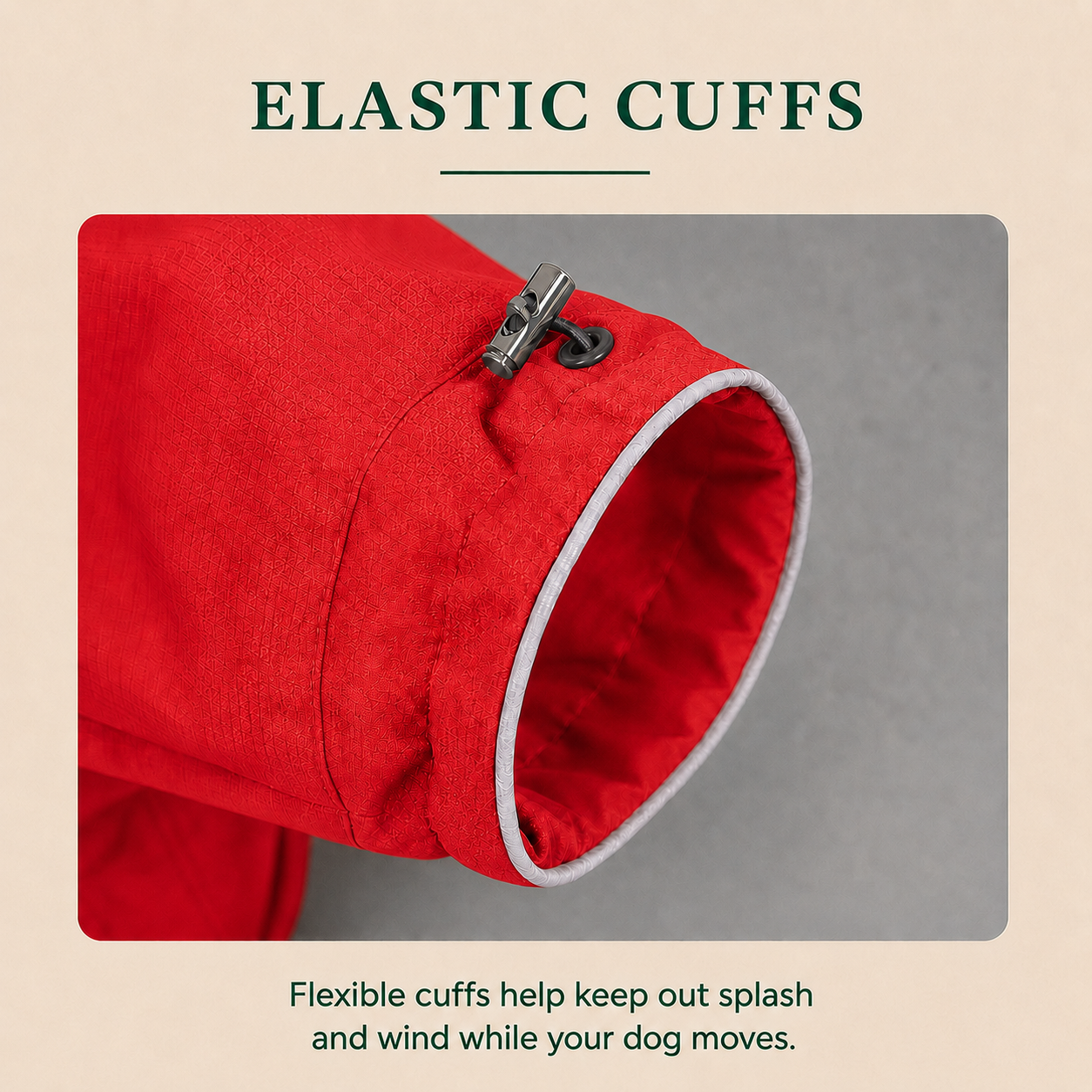 HERDWILD Four-Leg Raincoat - Signal Red
