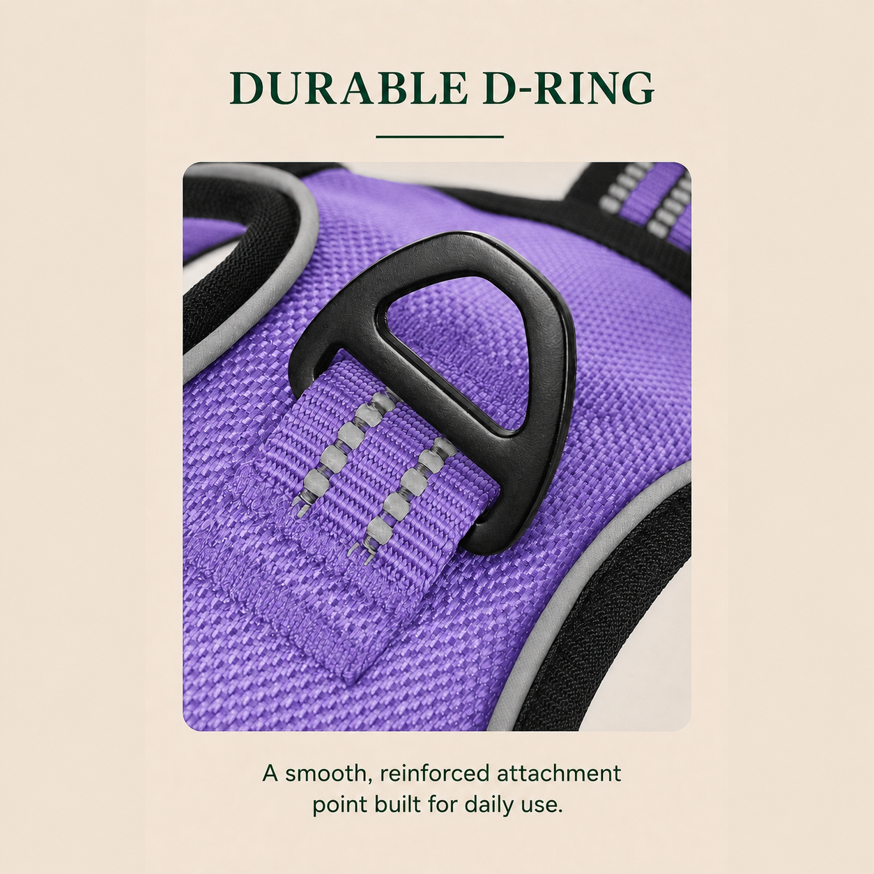 HERDWILD Reflective Dog Harness - Violet Purple
