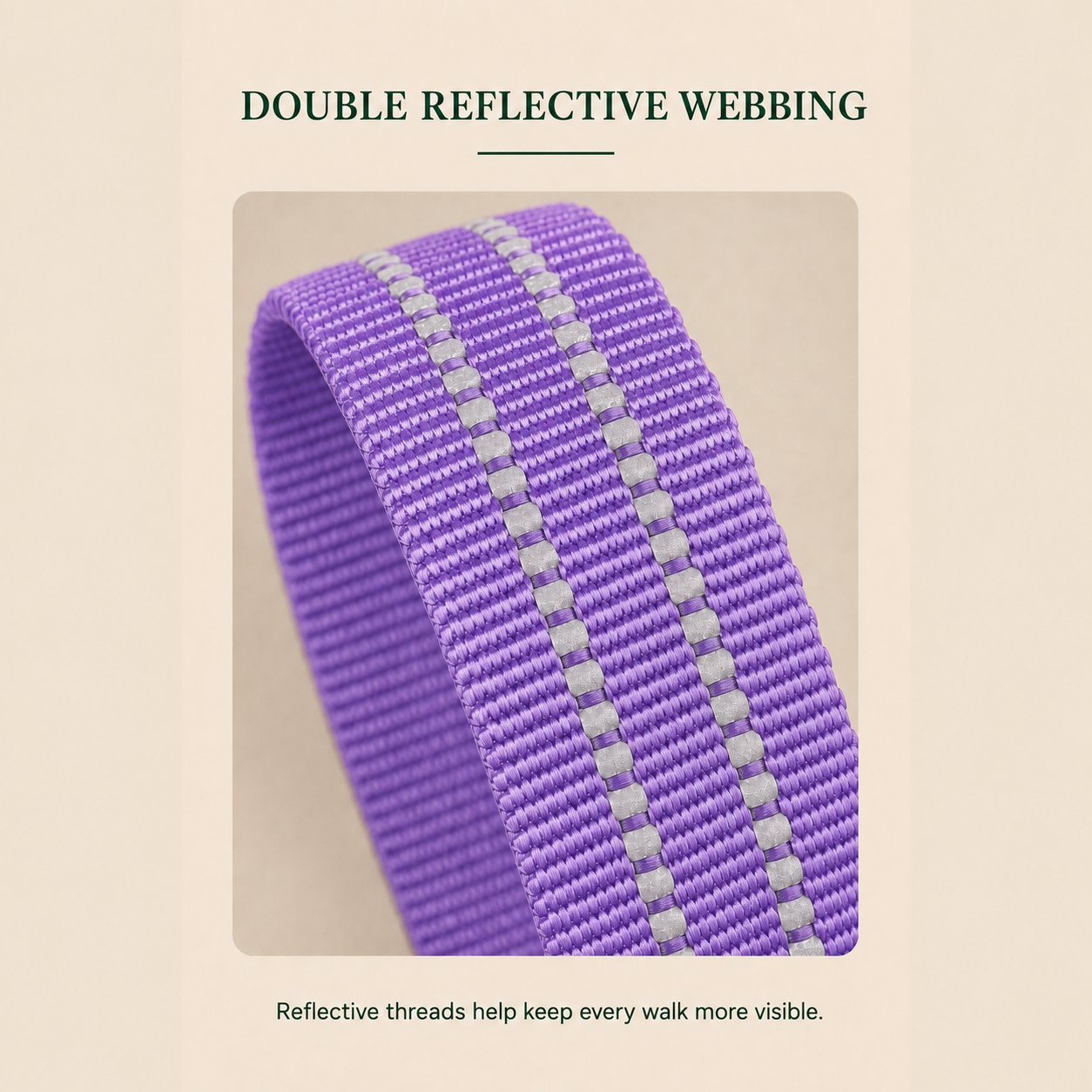 HERDWILD Reflective Dog Harness - Violet Purple