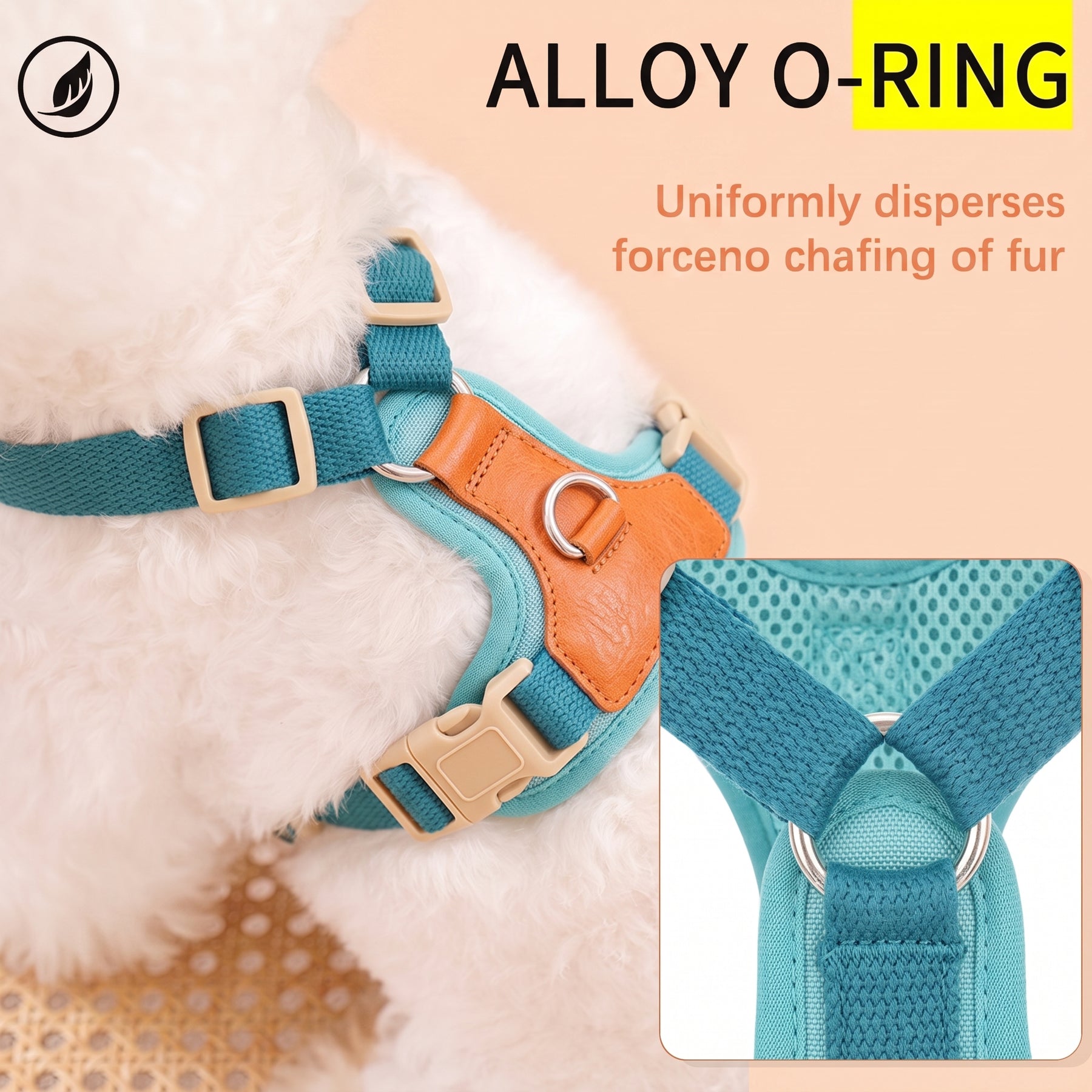 HERDWILD Breathable Dual-Clip Dog Harness - Ocean Blue