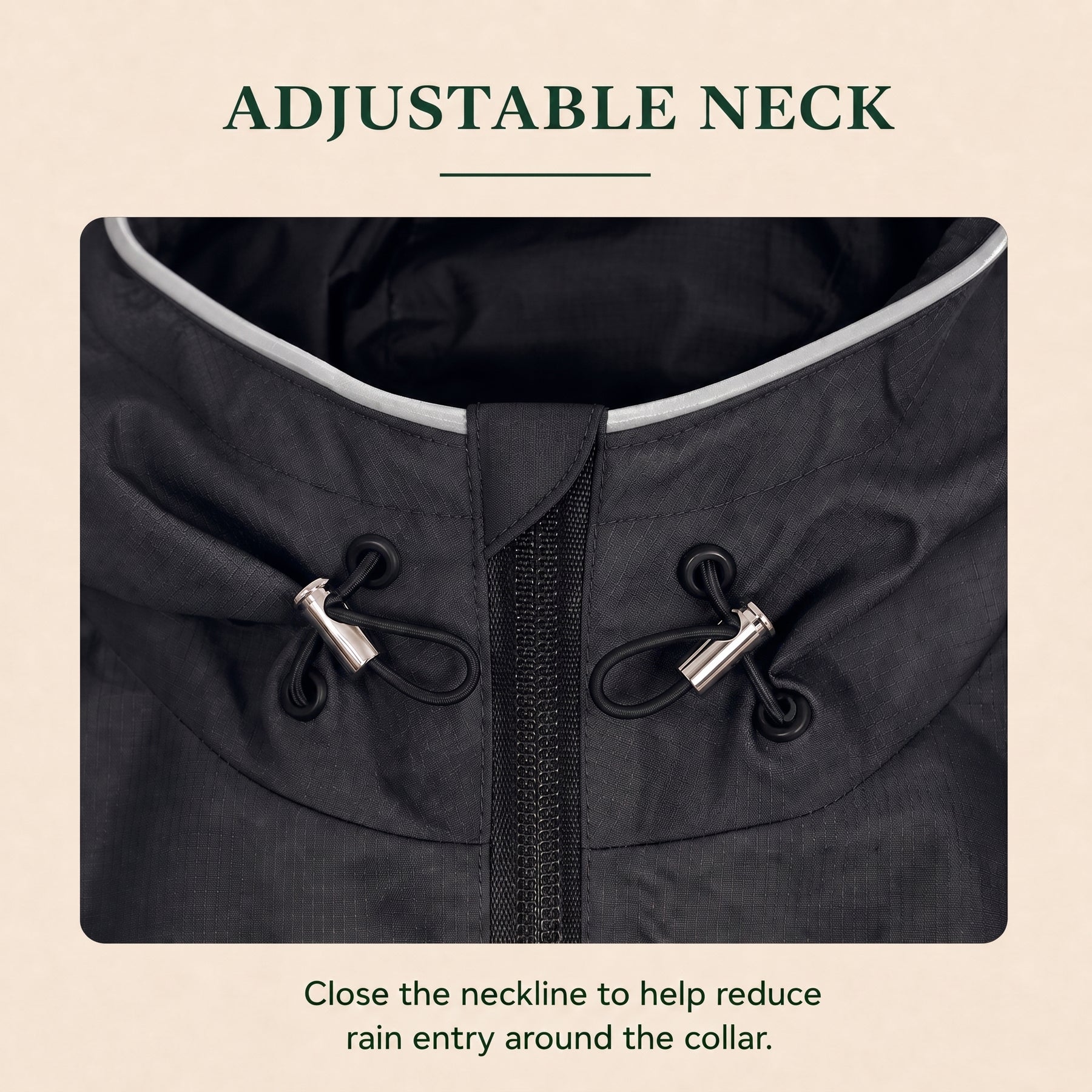 HERDWILD Four-Leg Raincoat - Night Black
